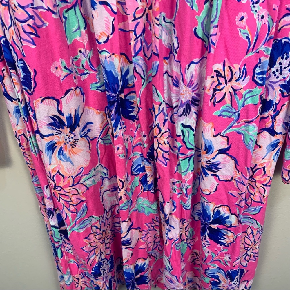 Lily Pulitzer Carmilla Pink Isle Last Bud Not Least Print - Picture 6 of 13
